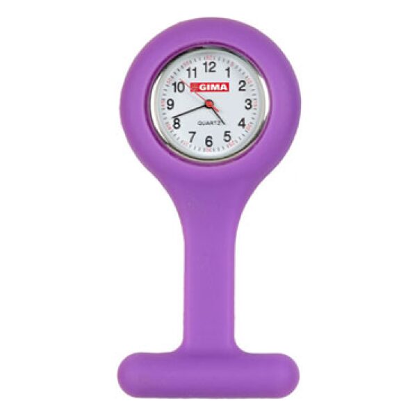 Relógio de enfermagem em silicone lilás - Ref.ª 20403
