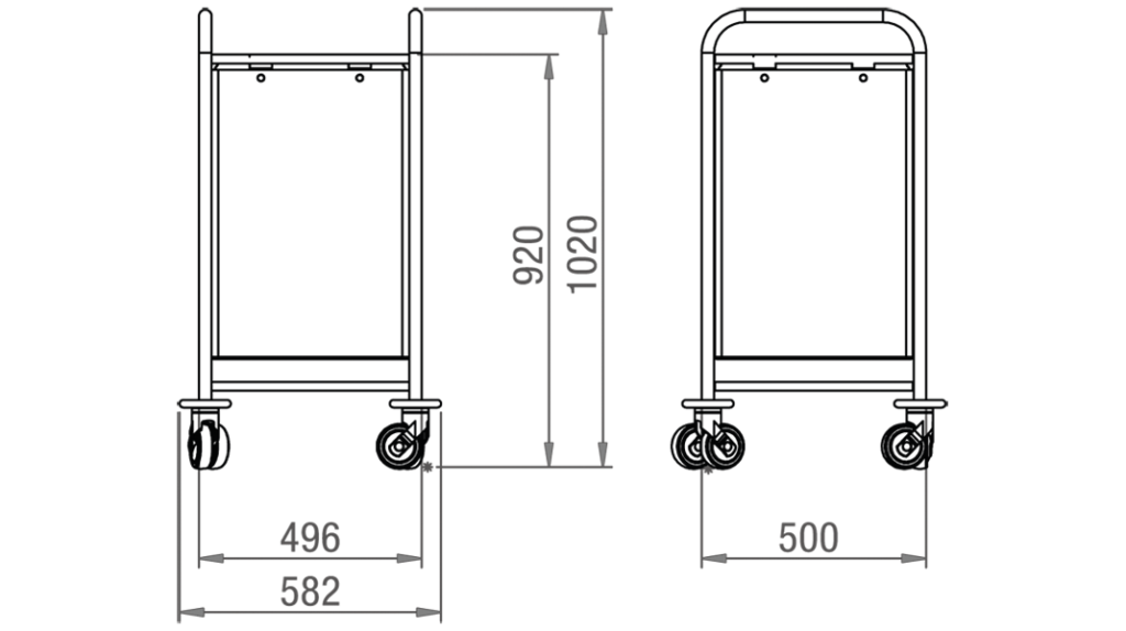 Carro de transporte roupa suja - Ref.ª 10.CR.1521