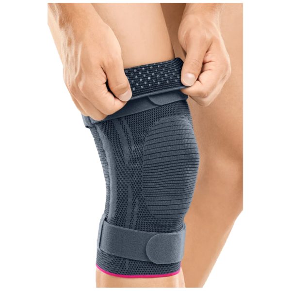 Joelheira elástica com anel rotuliano e tiras de ajuste Genumedi Plus